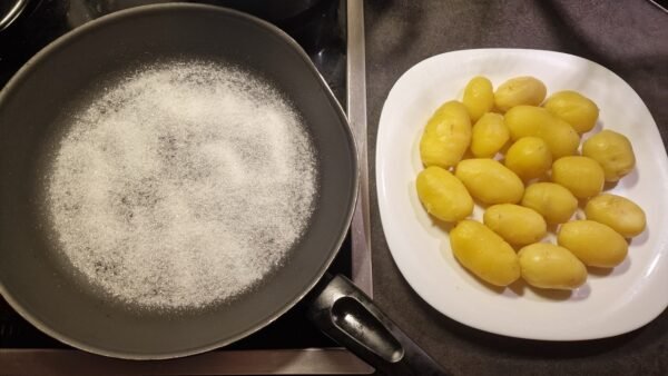 brunede kartofler tilberedning 2