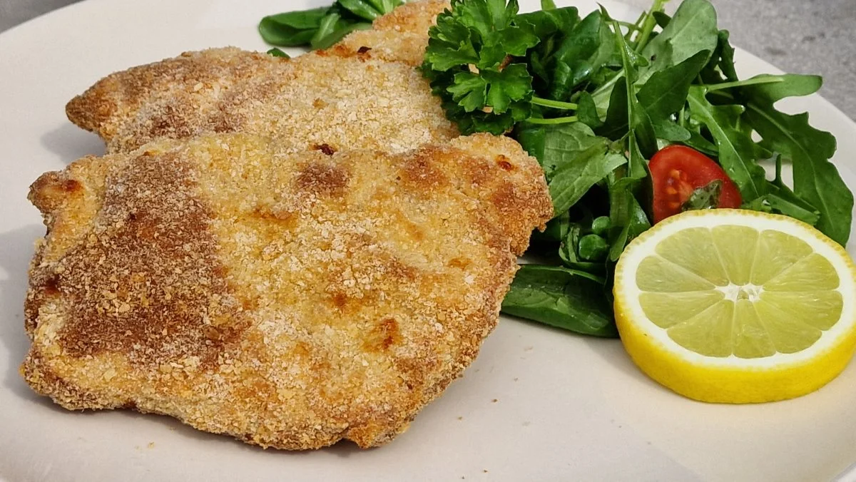 sproed schnitzel i airfryer