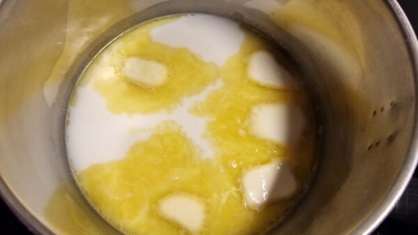 Tilberedning af glutenfri drømmekage, trin 1