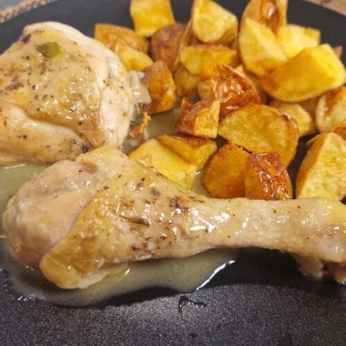 Pollo al ajillo