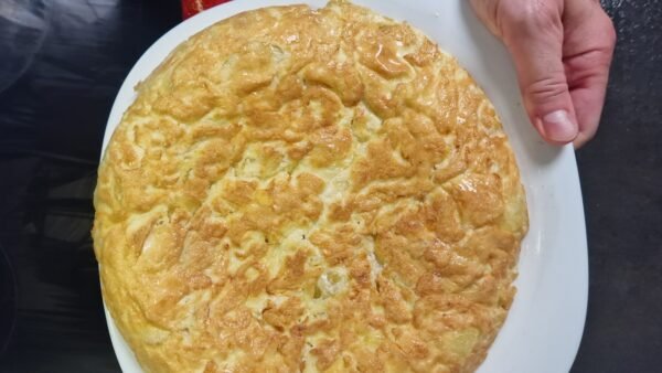 Tilberedning af spansk tortilla, trin 10